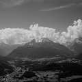 Schwarzweiß Panorama Watzmann